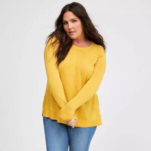 Tissue Weight Pullover Long Sleeve Sweater - Size 0